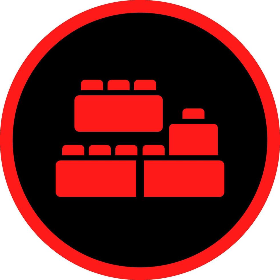Blocks Creative Icon Design vector