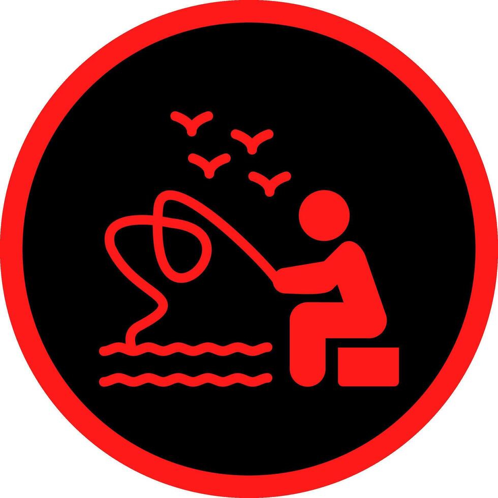 Trolling Creative Icon Design vector