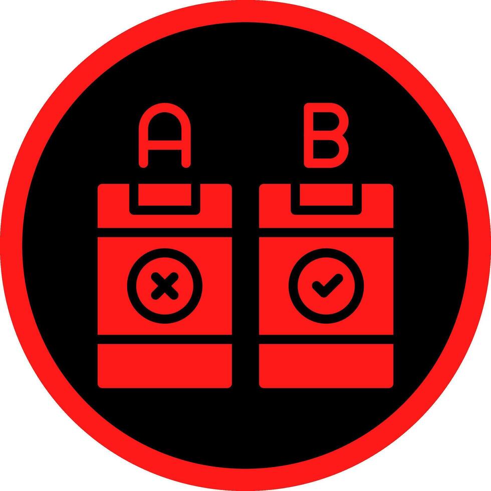AB Testing Creative Icon Design vector