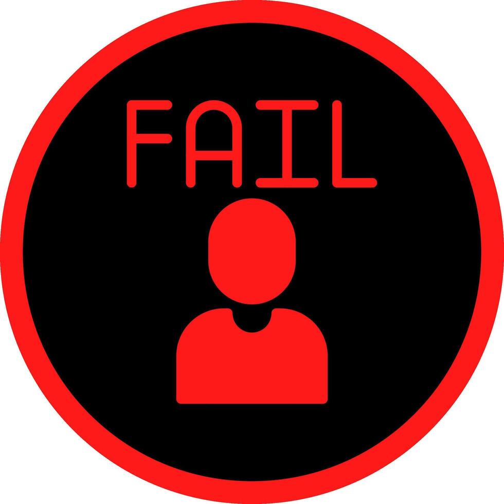 Fail Creative Icon Design vector