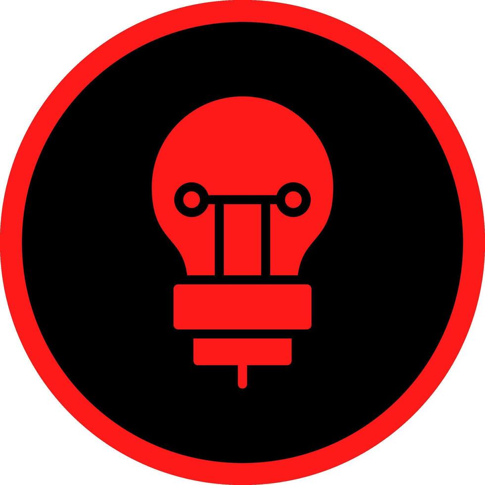 Bulb Creative Icon Design vector