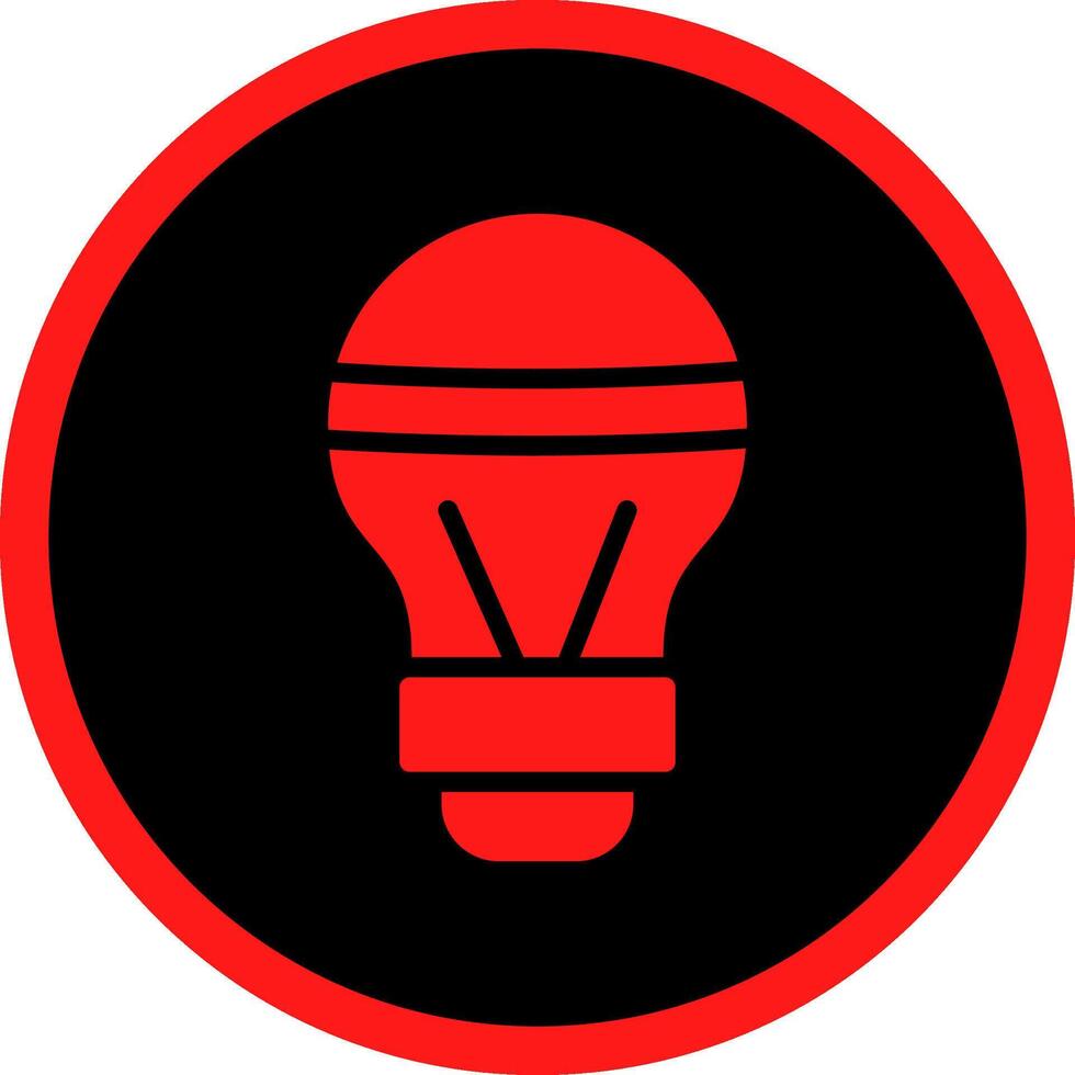 LED Bulb Creative Icon Design vector