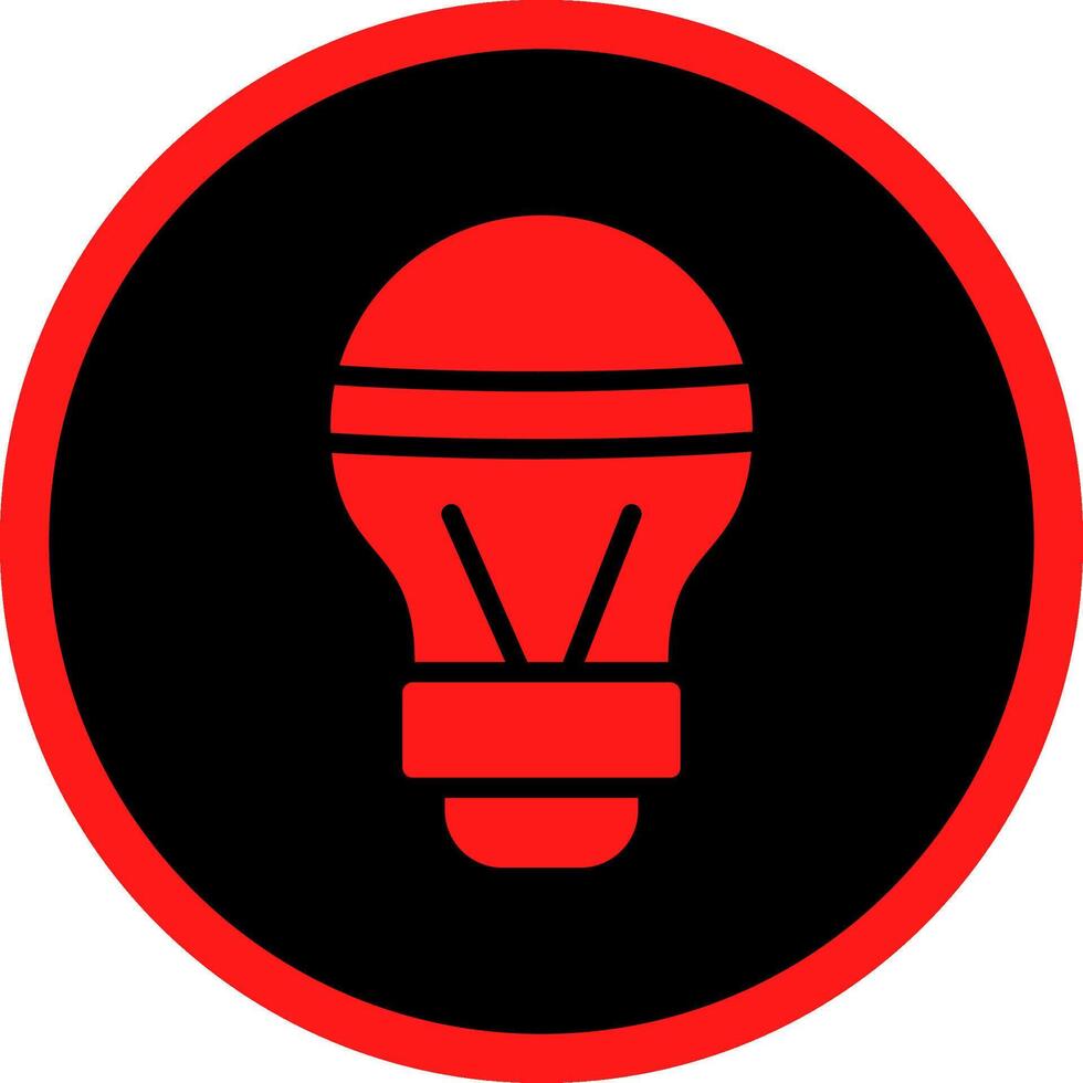 LED Bulb Creative Icon Design vector