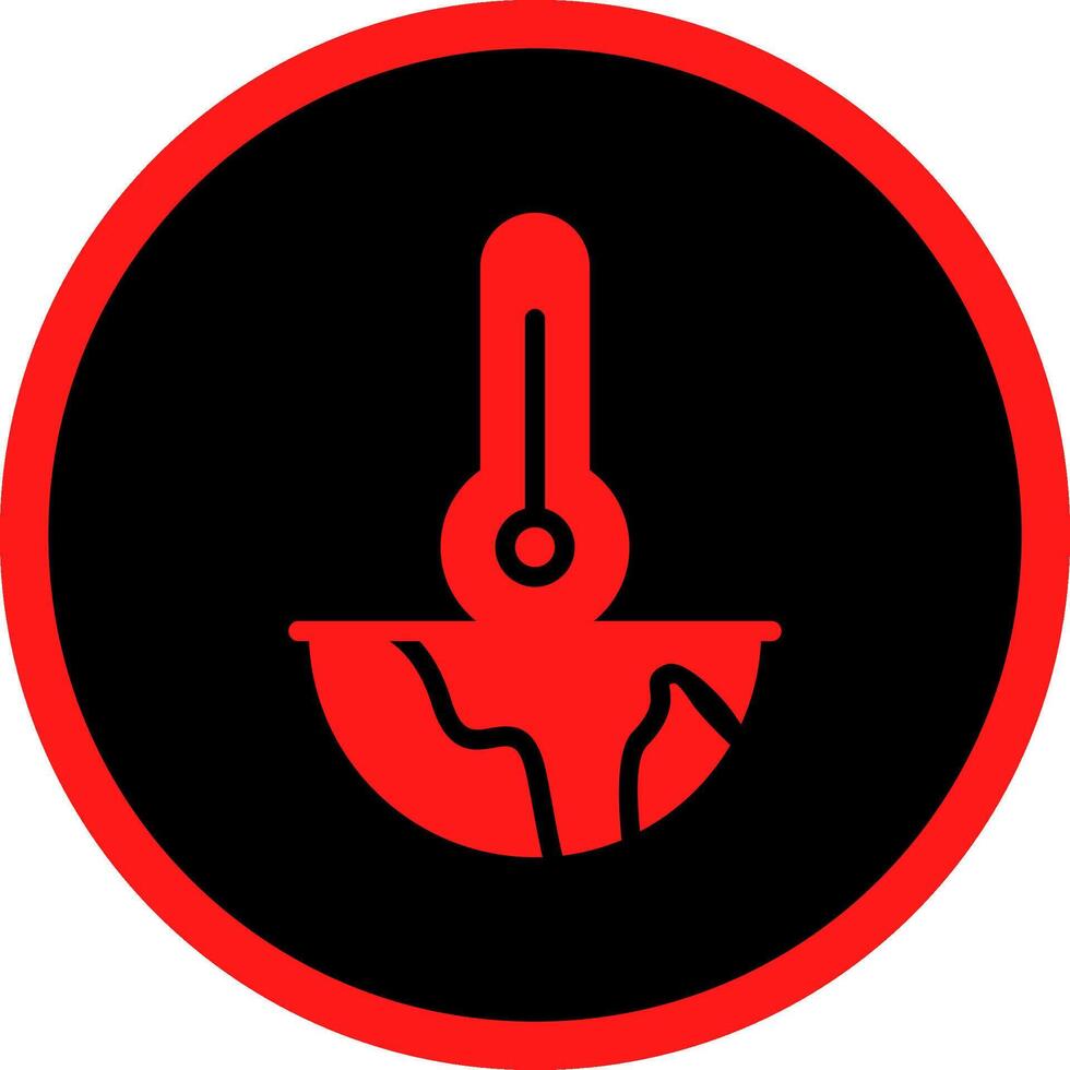 Global Warming Creative Icon Design vector