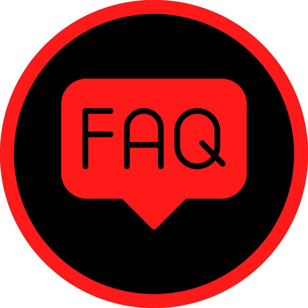 FAQ Creative Icon Design vector