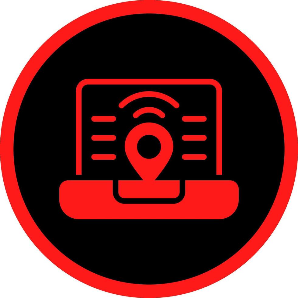 Digital Nomad Hub Creative Icon Design vector