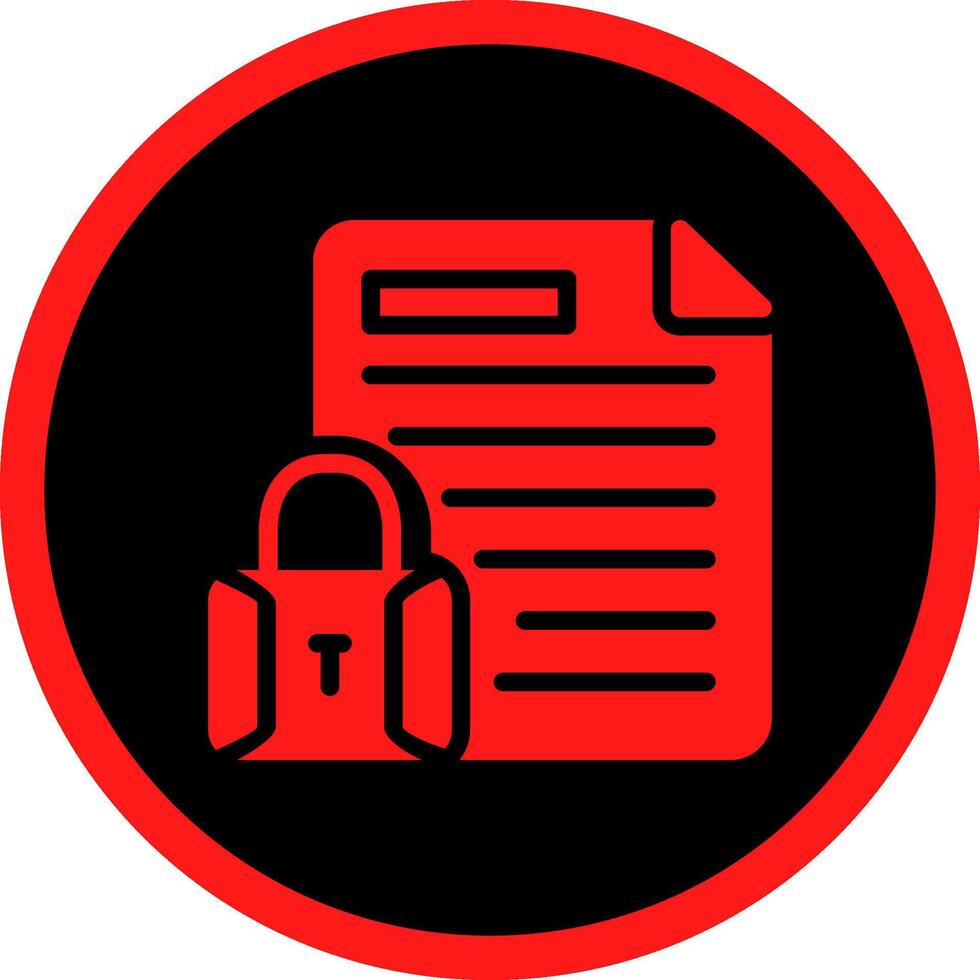 Confidential Project Creative Icon Design vector