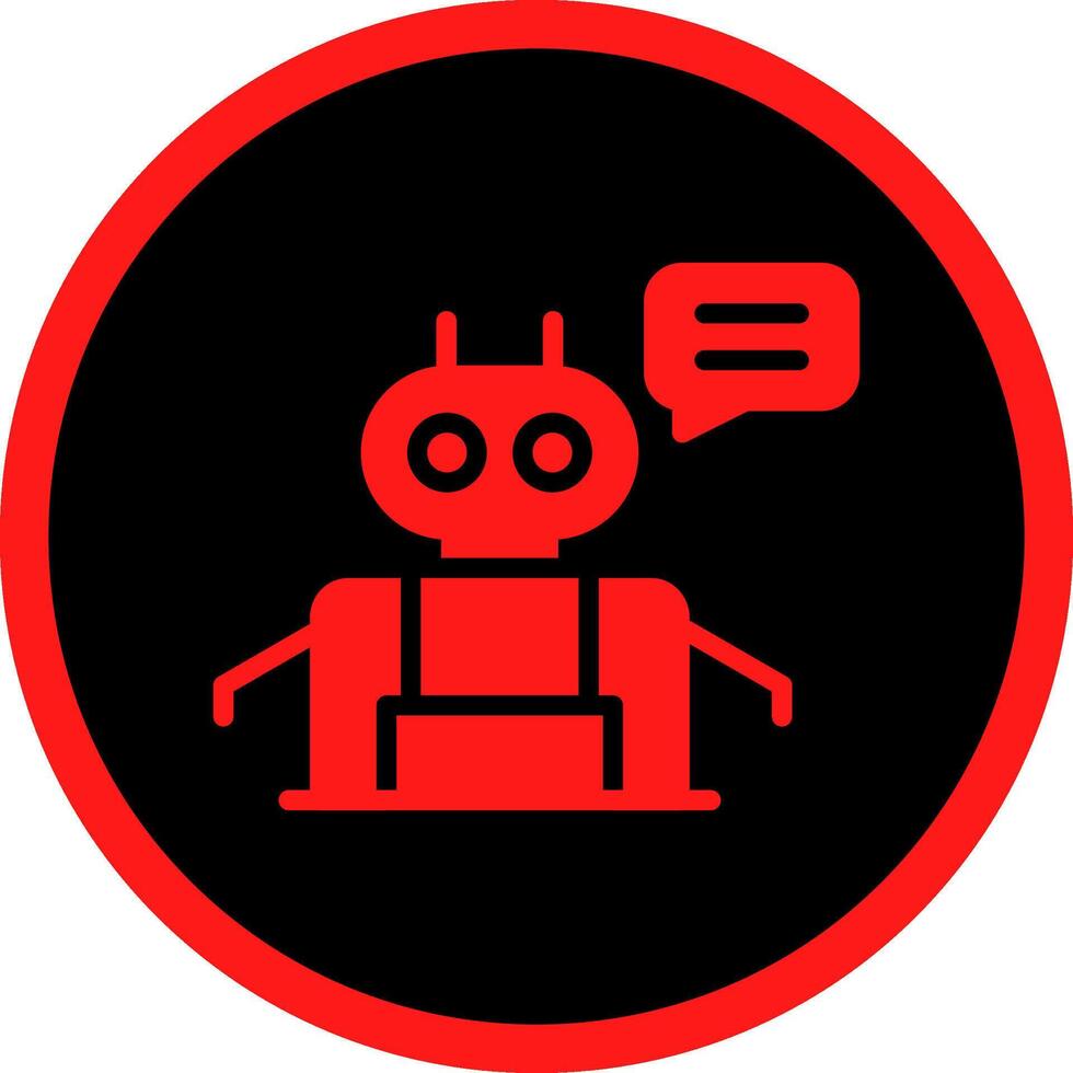 Chatbot Creative Icon Design vector