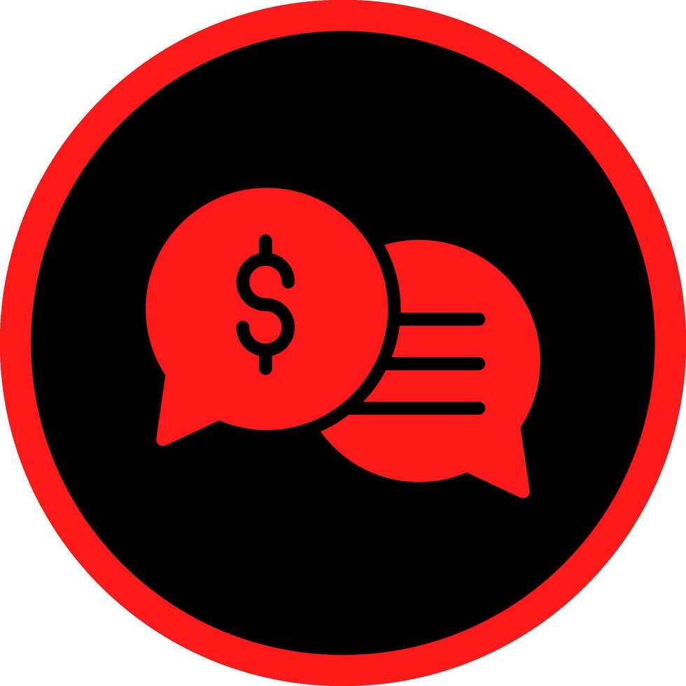 Business Dialog Creative Icon Design vector