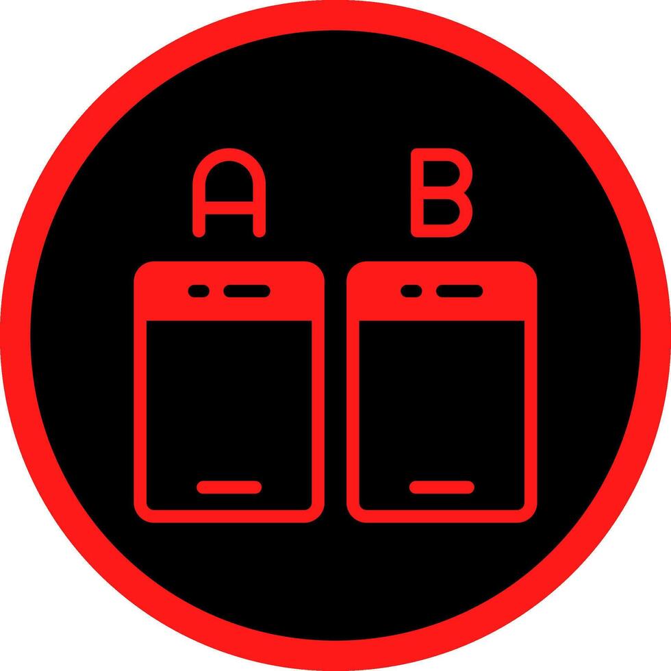 Ab Testing Creative Icon Design vector