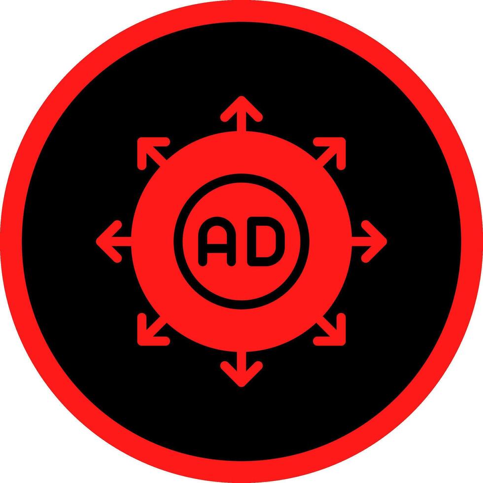 Advertising Submission Creative Icon Design vector