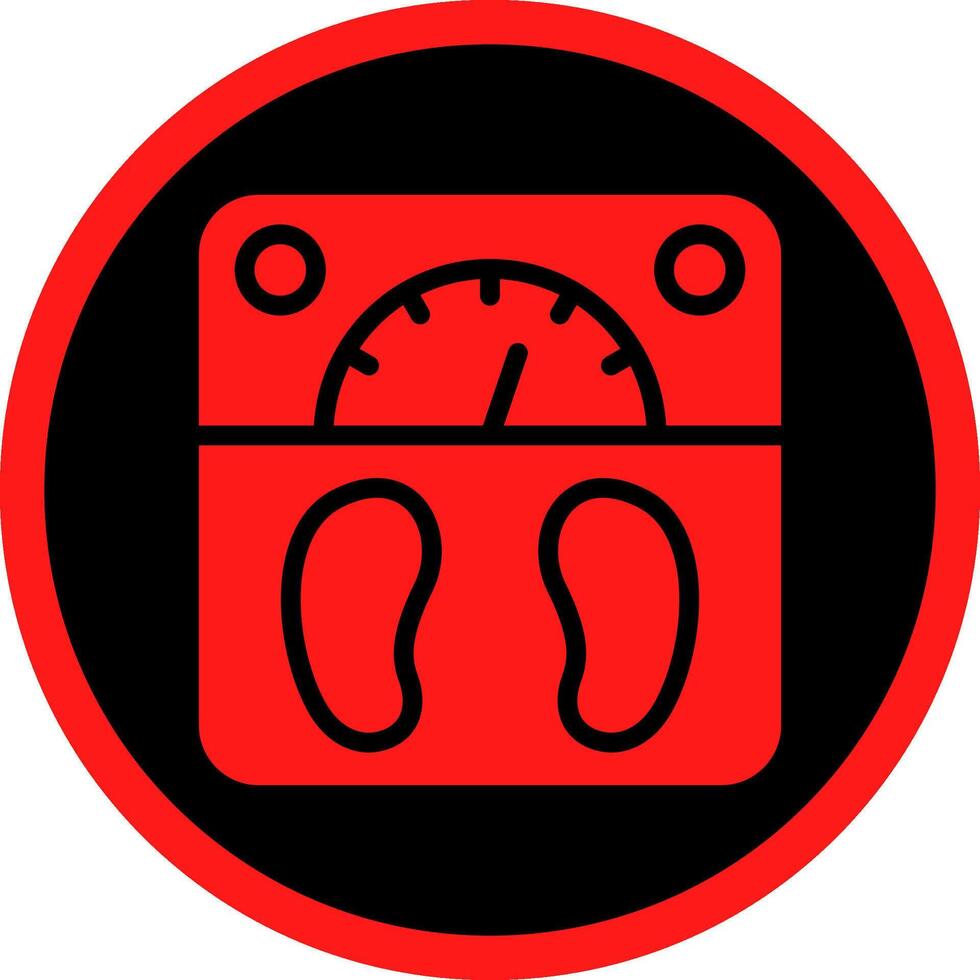 Glyph Red Icons Design vector
