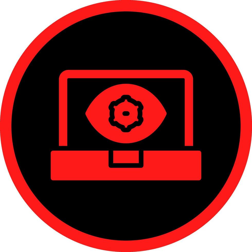 Computer Vision Creative Icon Design vector