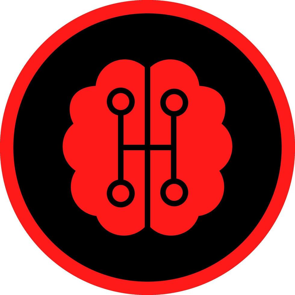Humanoid Robot Creative Icon Design vector