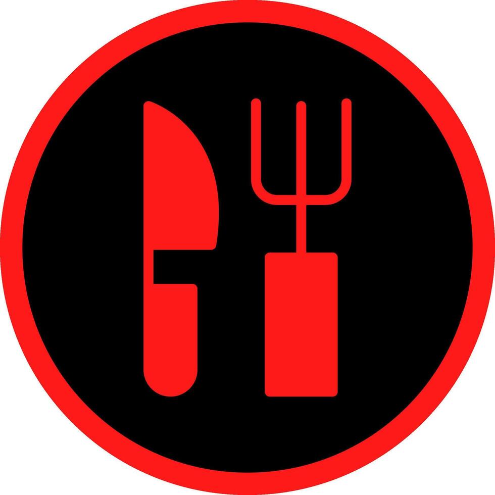 Fork and Knife Creative Icon Design vector