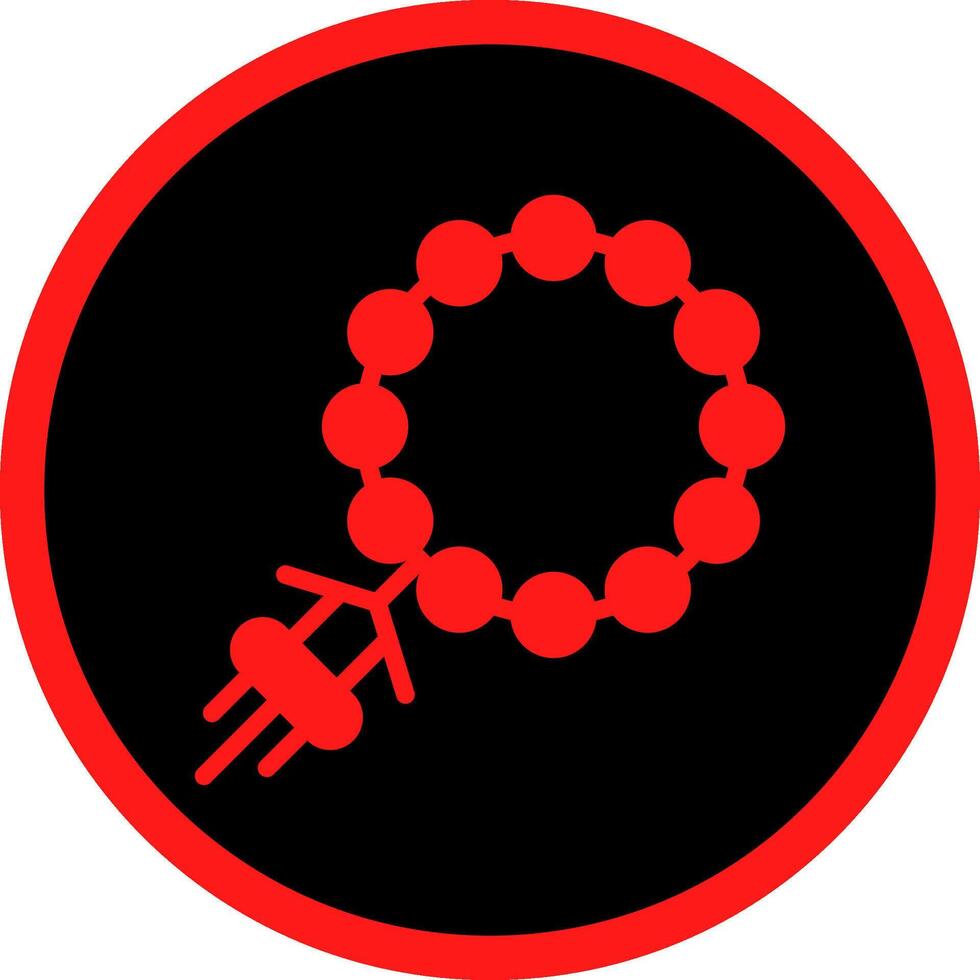 Rosary Creative Icon Design vector