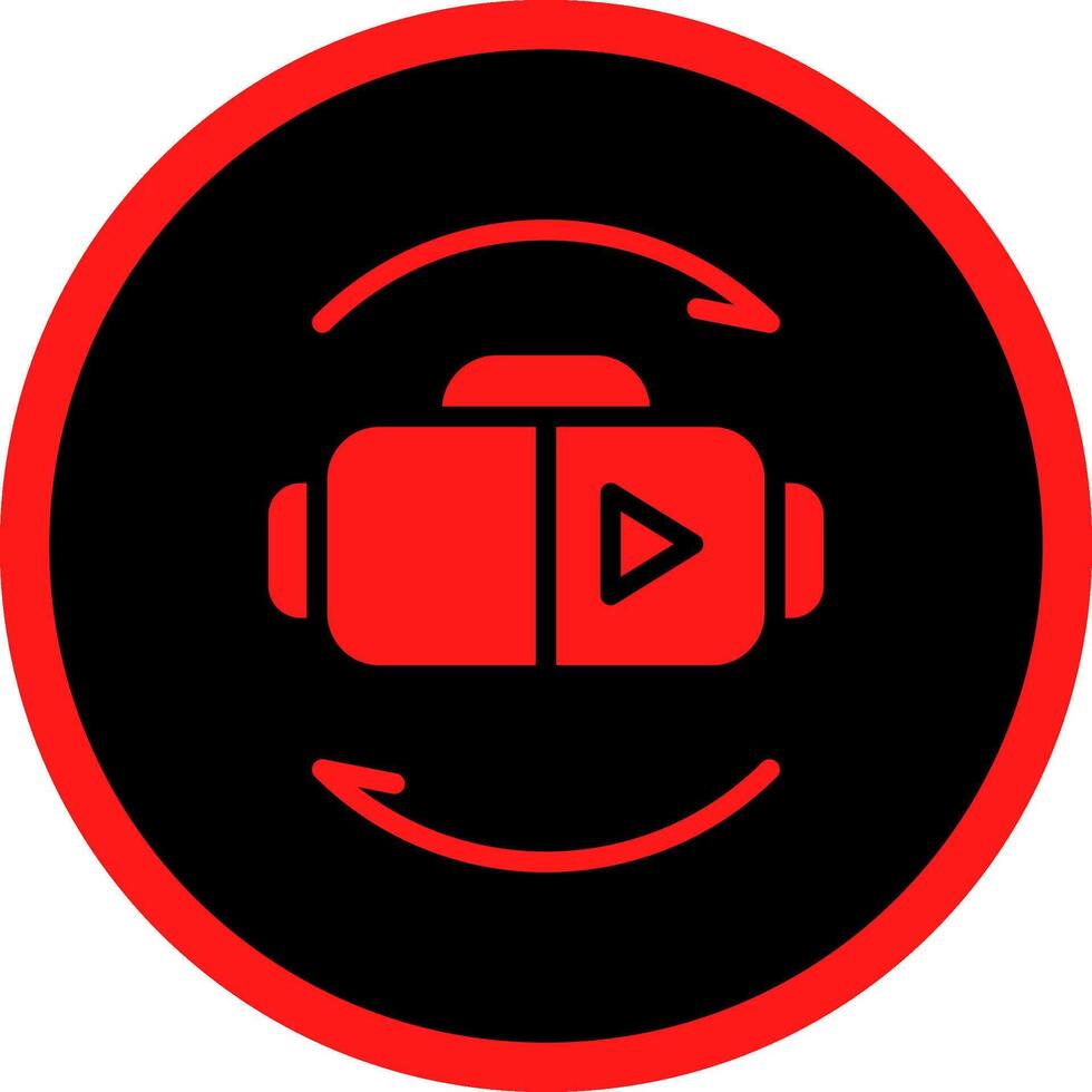 Virtual Reality Creative Icon Design vector