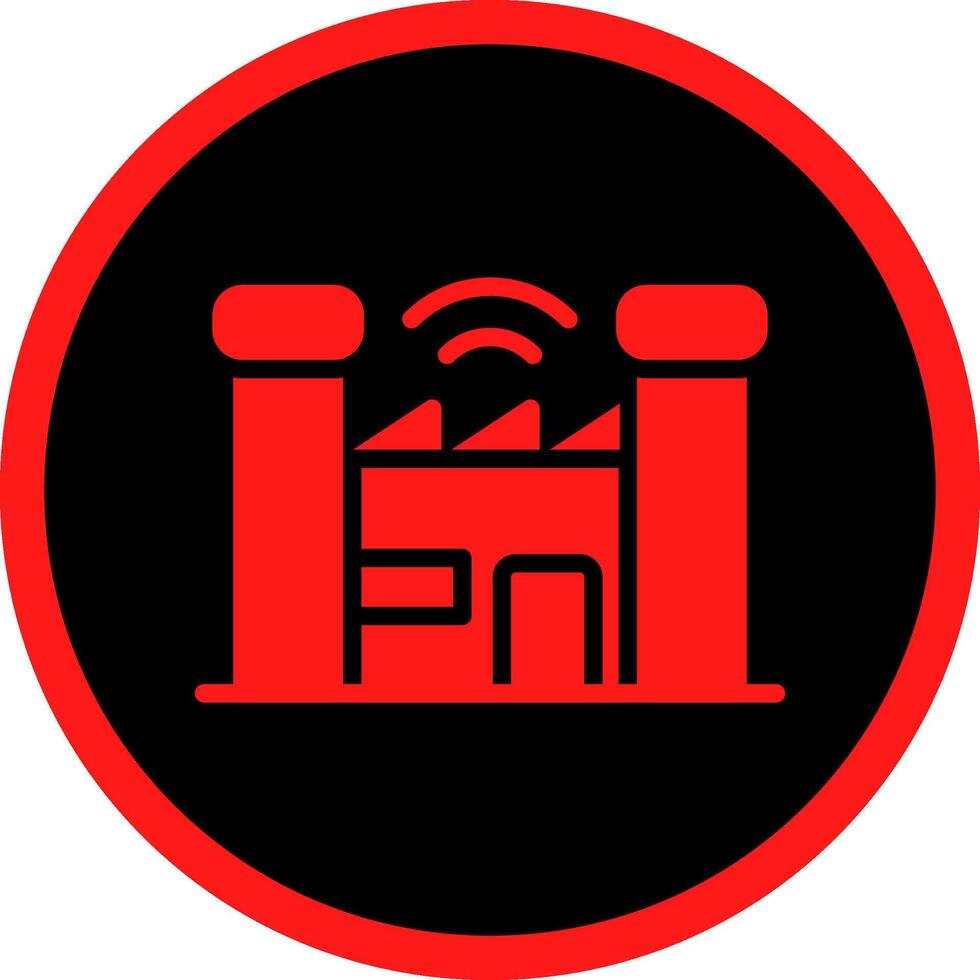 Smart Factory Creative Icon Design vector