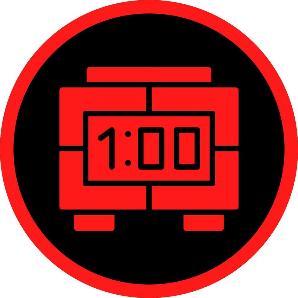 Digital Clock Creative Icon Design vector