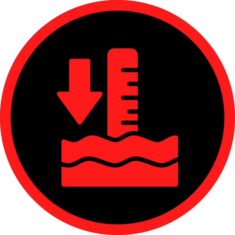 Low Tide Creative Icon Design vector