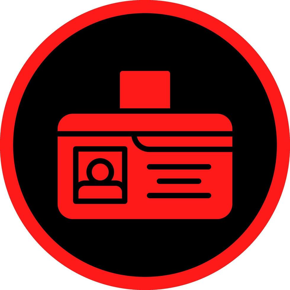 Identification Card Creative Icon Design vector