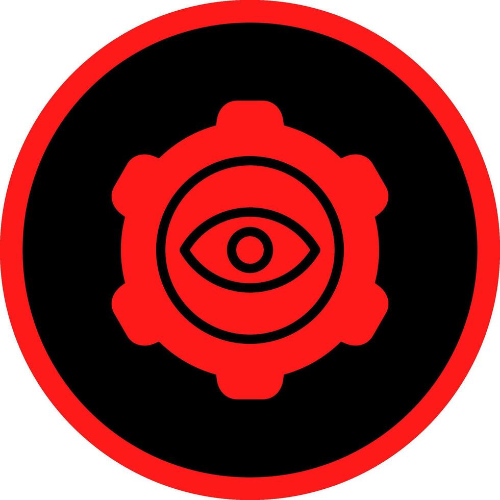 Eye Setting Creative Icon Design vector