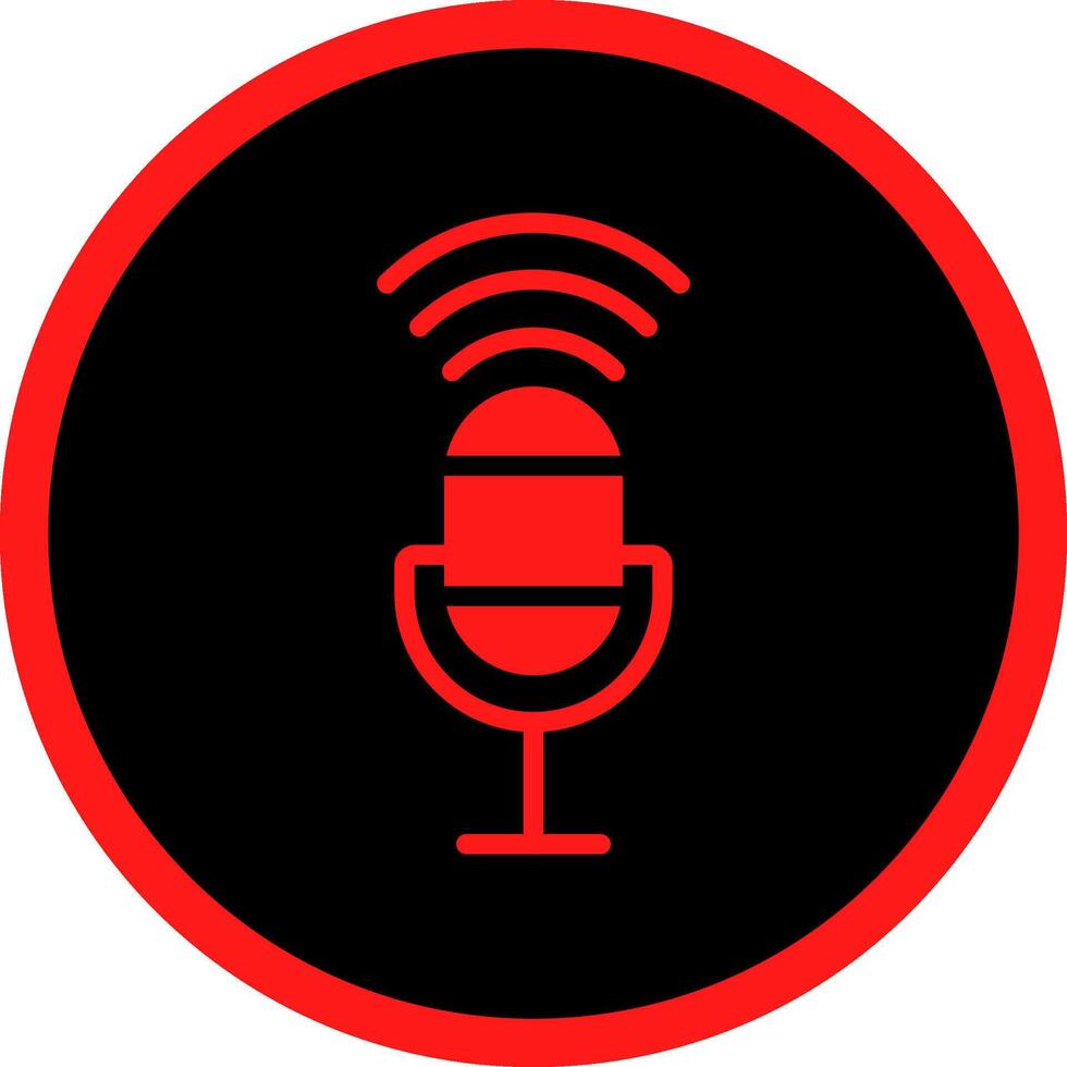 Voice Control Creative Icon Design vector