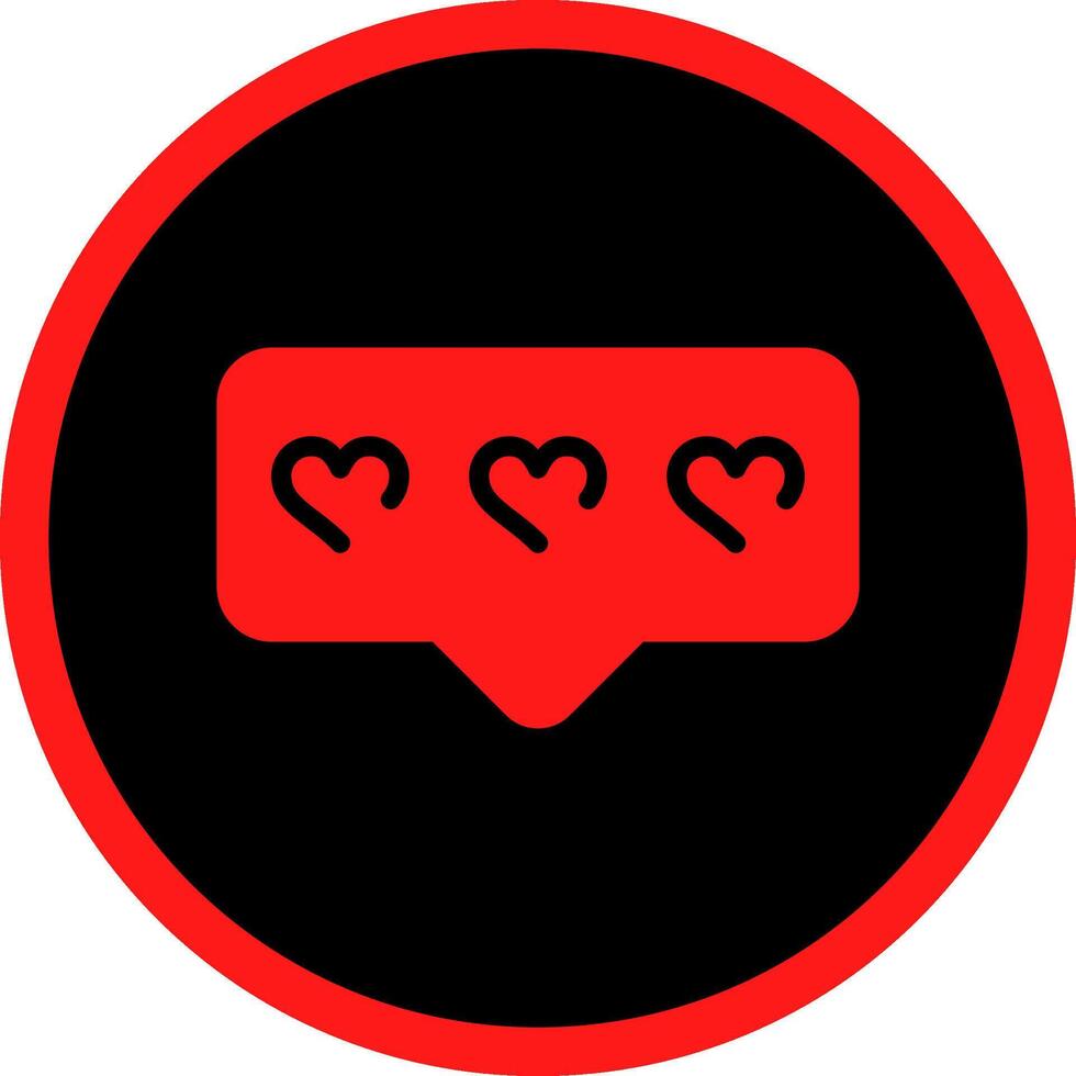 Comment Heart Creative Icon Design vector