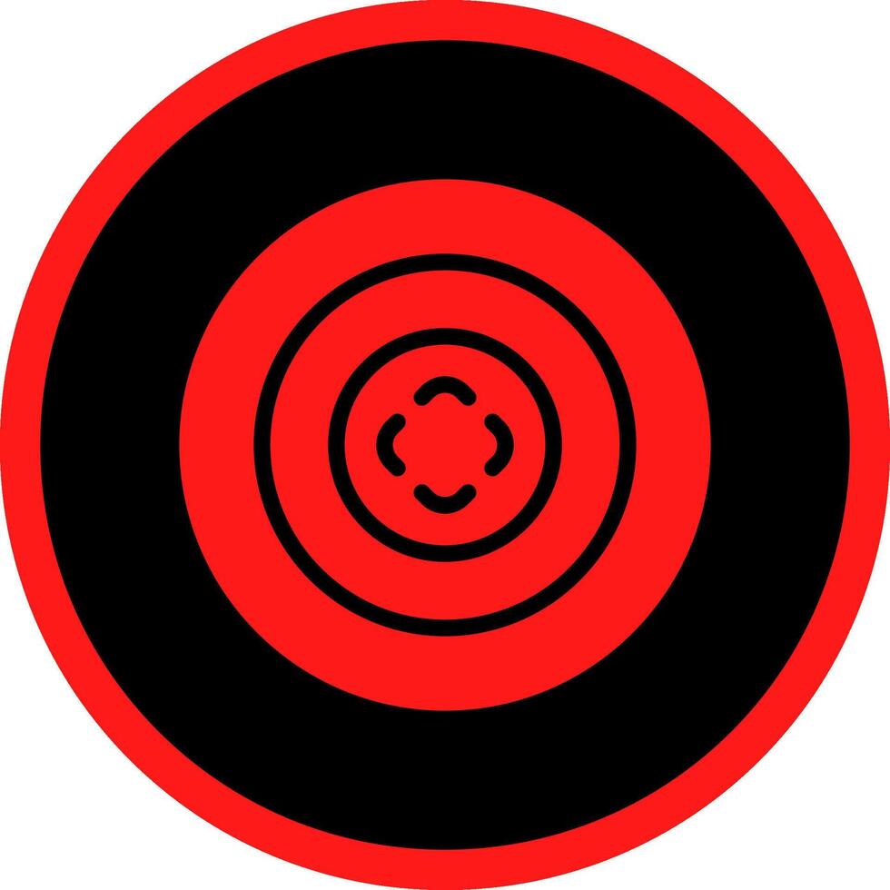 Bullseye Creative Icon Design vector