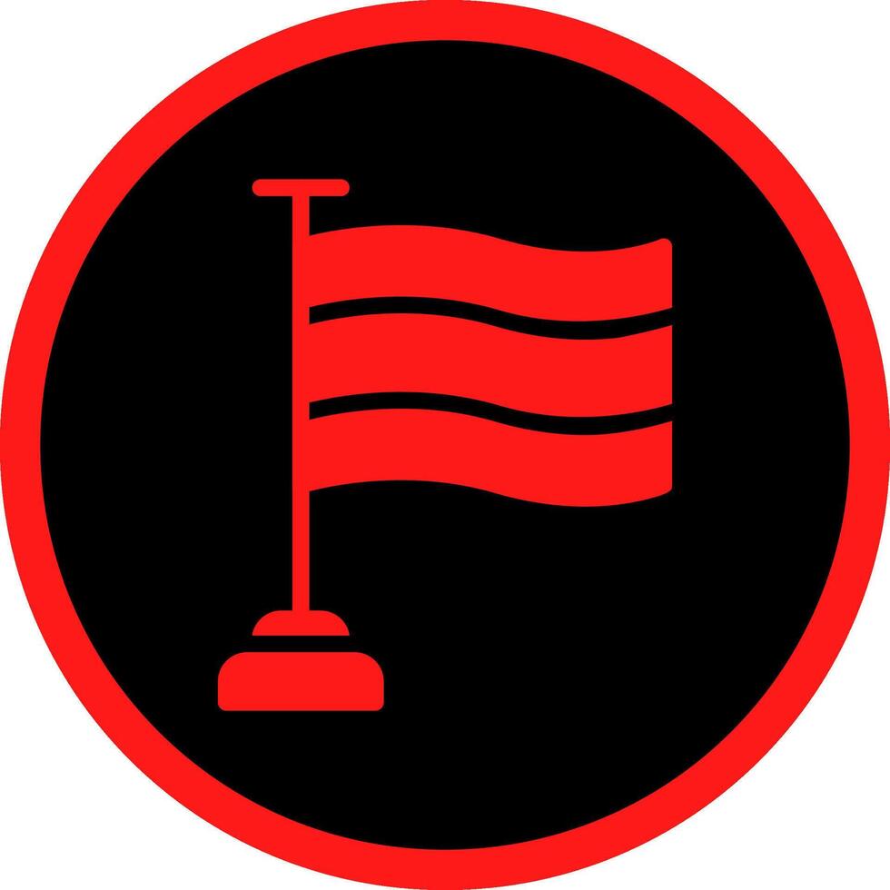 Flag Creative Icon Design vector