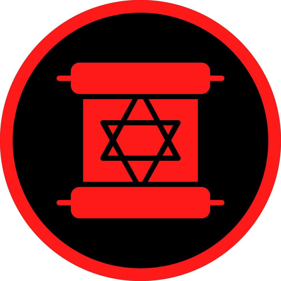 Scroll torah Creative Icon Design vector