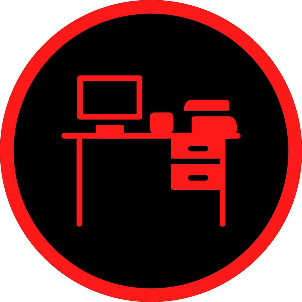 Glyph Red Icons Design vector