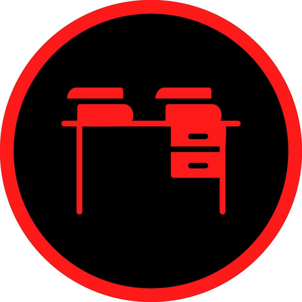 Glyph Red Icons Design vector