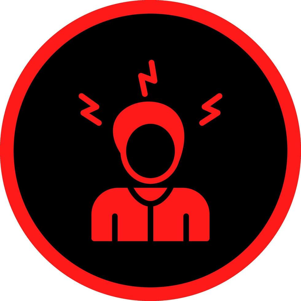 Stress Creative Icon Design vector