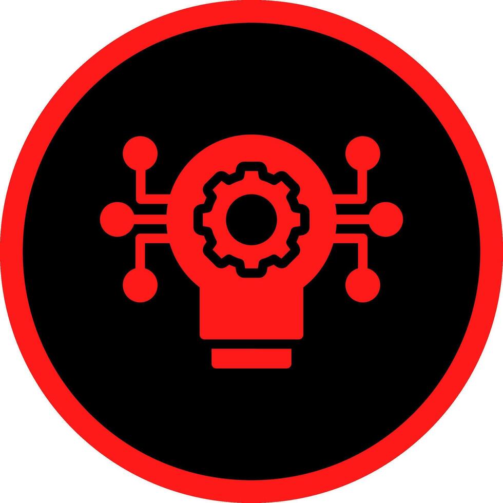 Technology Disruption Creative Icon Design vector