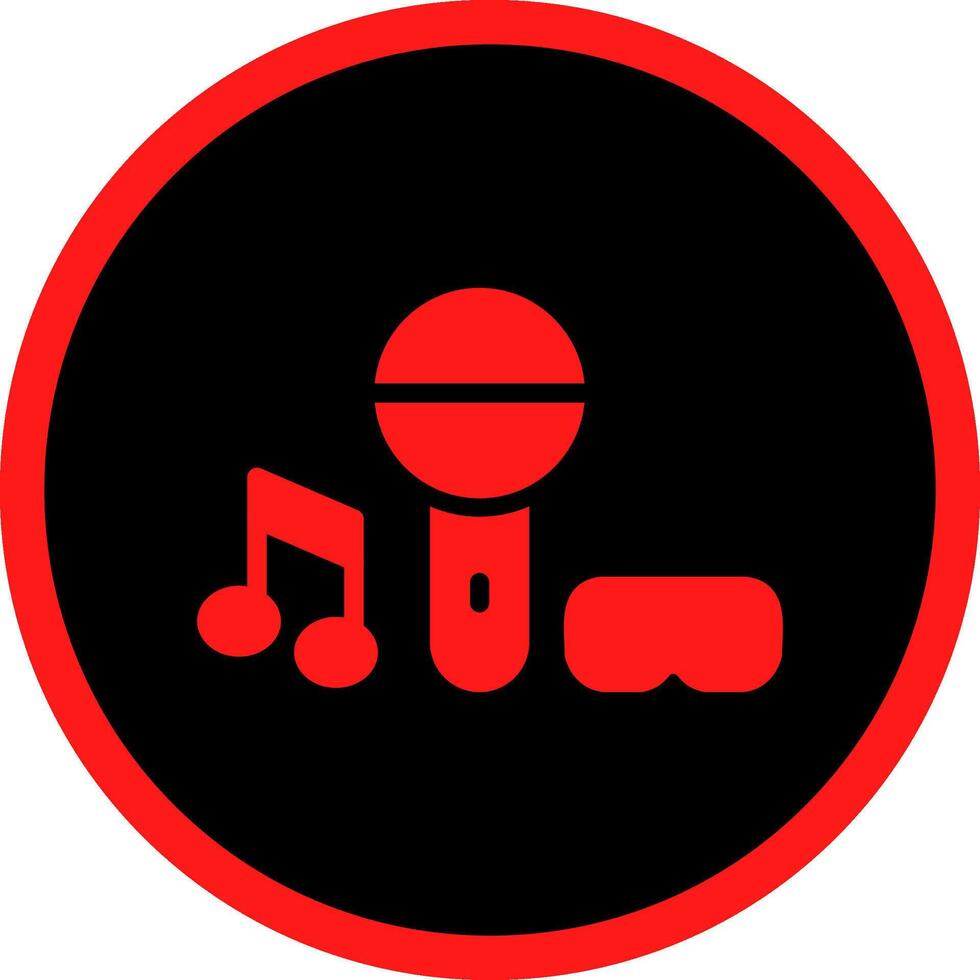 Virtual Concert Creative Icon Design vector