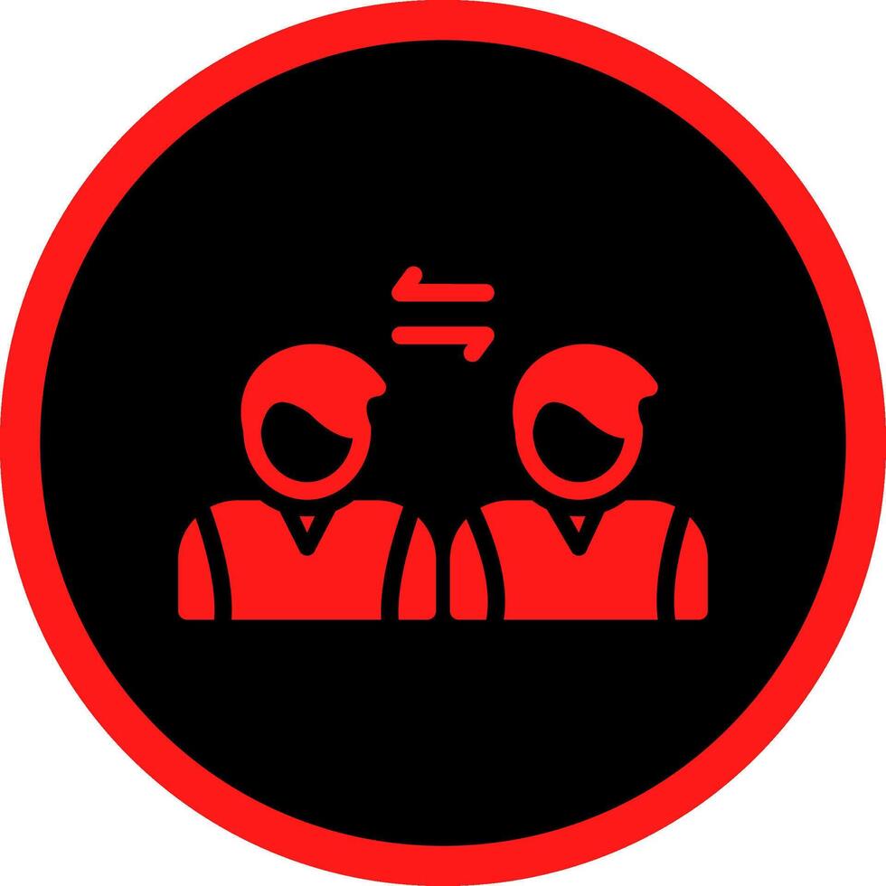 Social Distancing Creative Icon Design vector