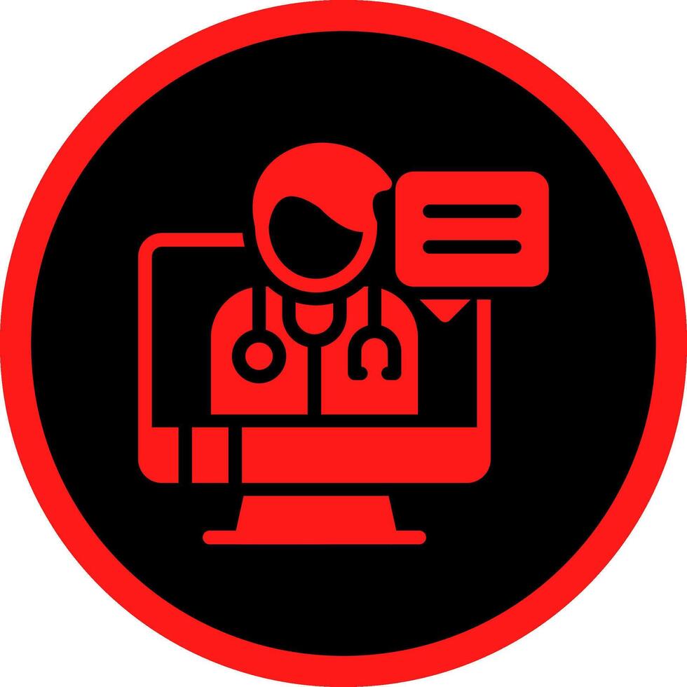 Telemedicine Creative Icon Design vector