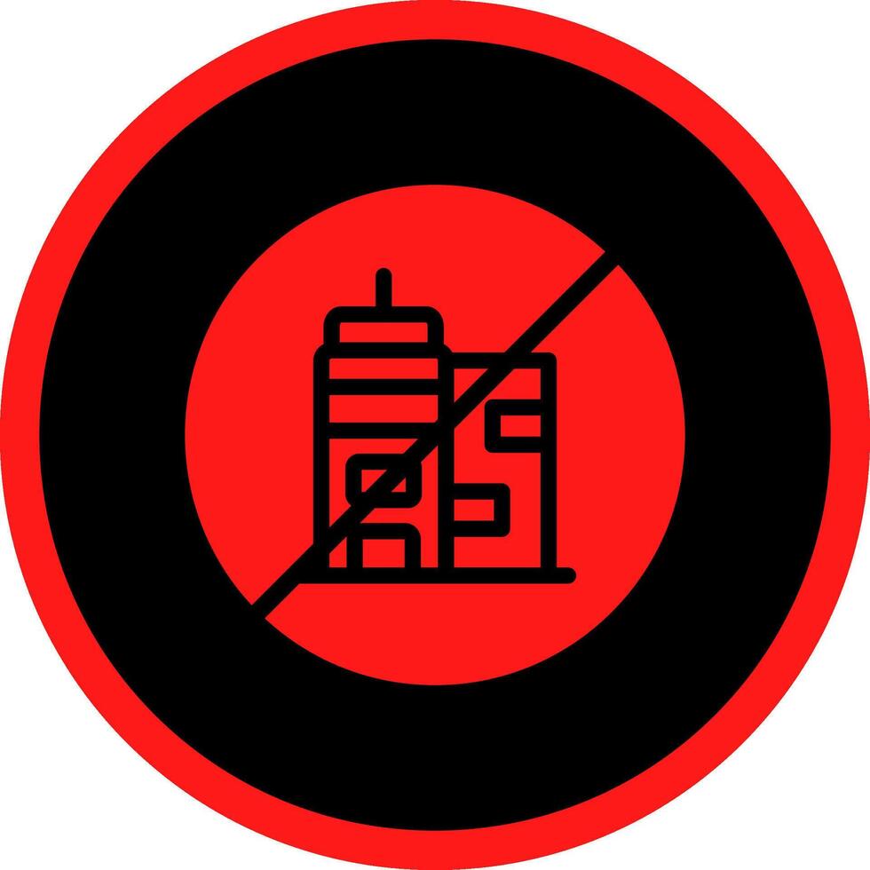 No Commute Creative Icon Design vector