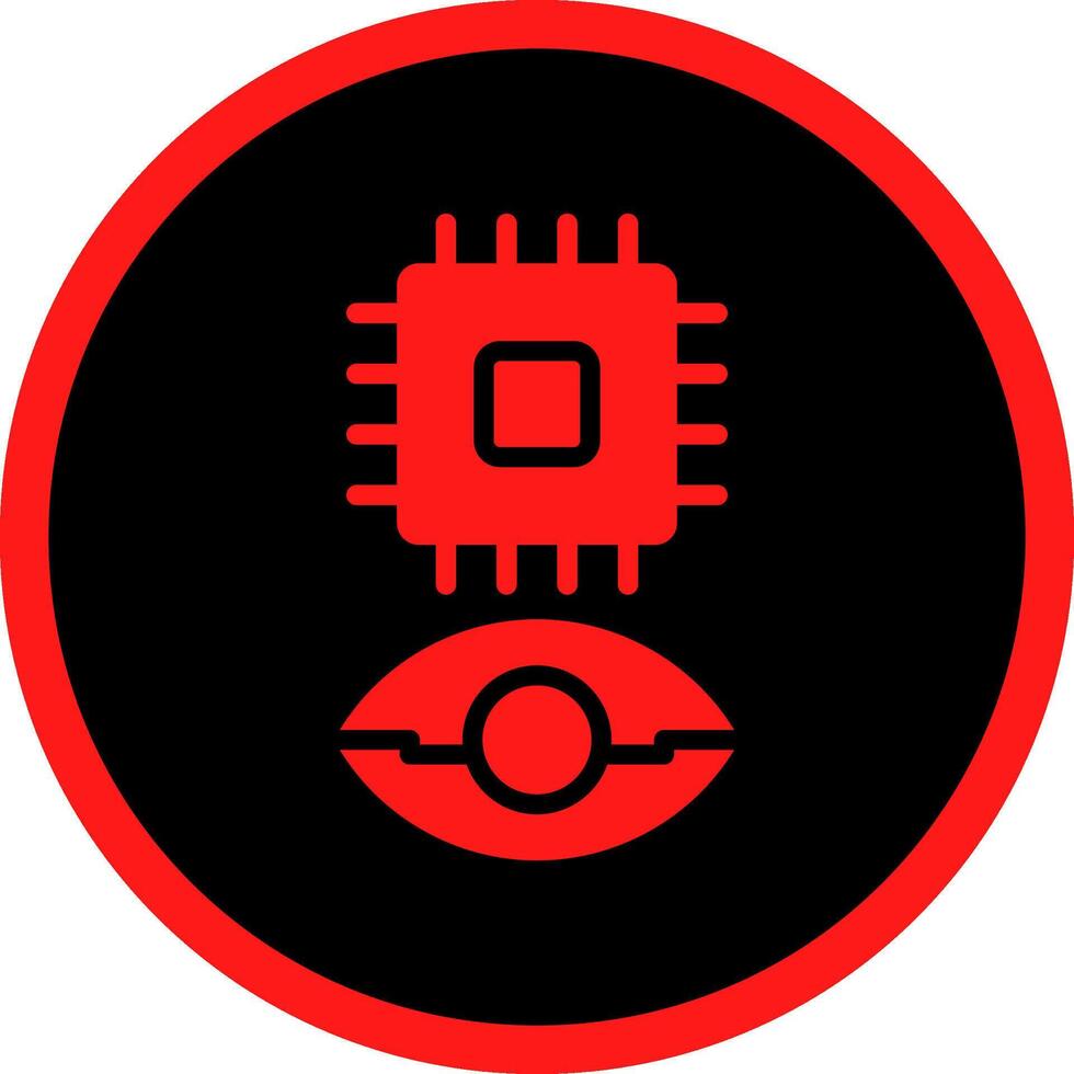 Eye Augmentation Creative Icon Design vector