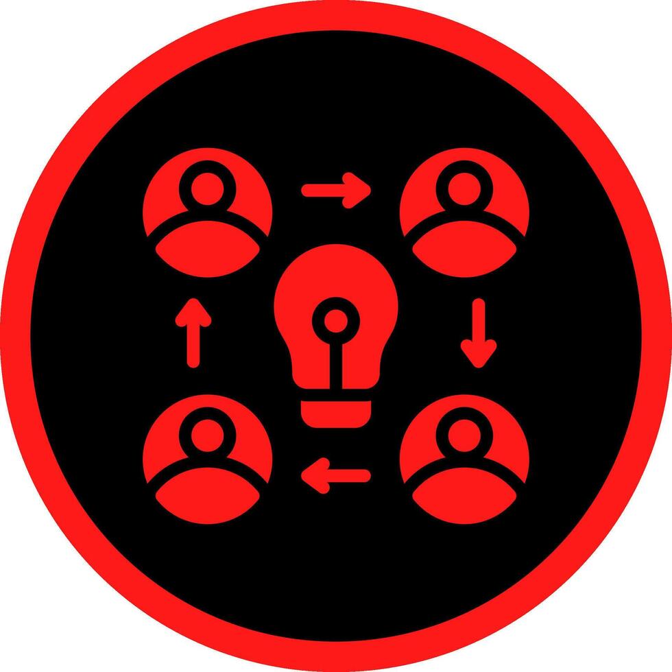 Collaboration Creative Icon Design vector