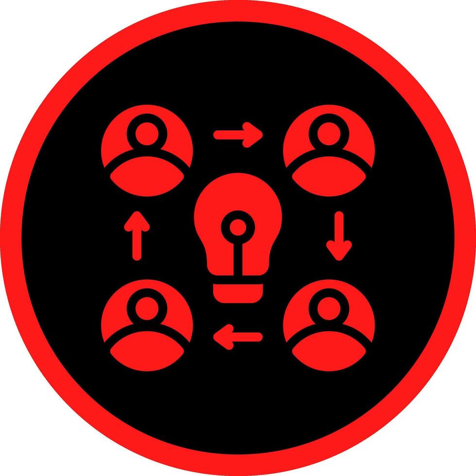 Collaboration Creative Icon Design vector