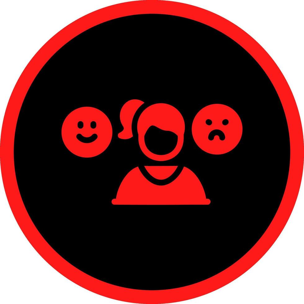 Bipolar Creative Icon Design vector