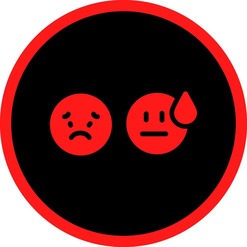 Basic Emotion Creative Icon Design vector