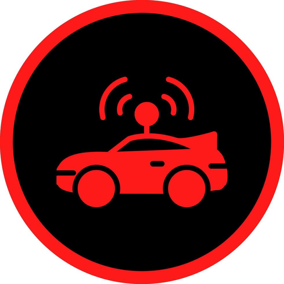 Autonomous Vehicle Creative Icon Design vector