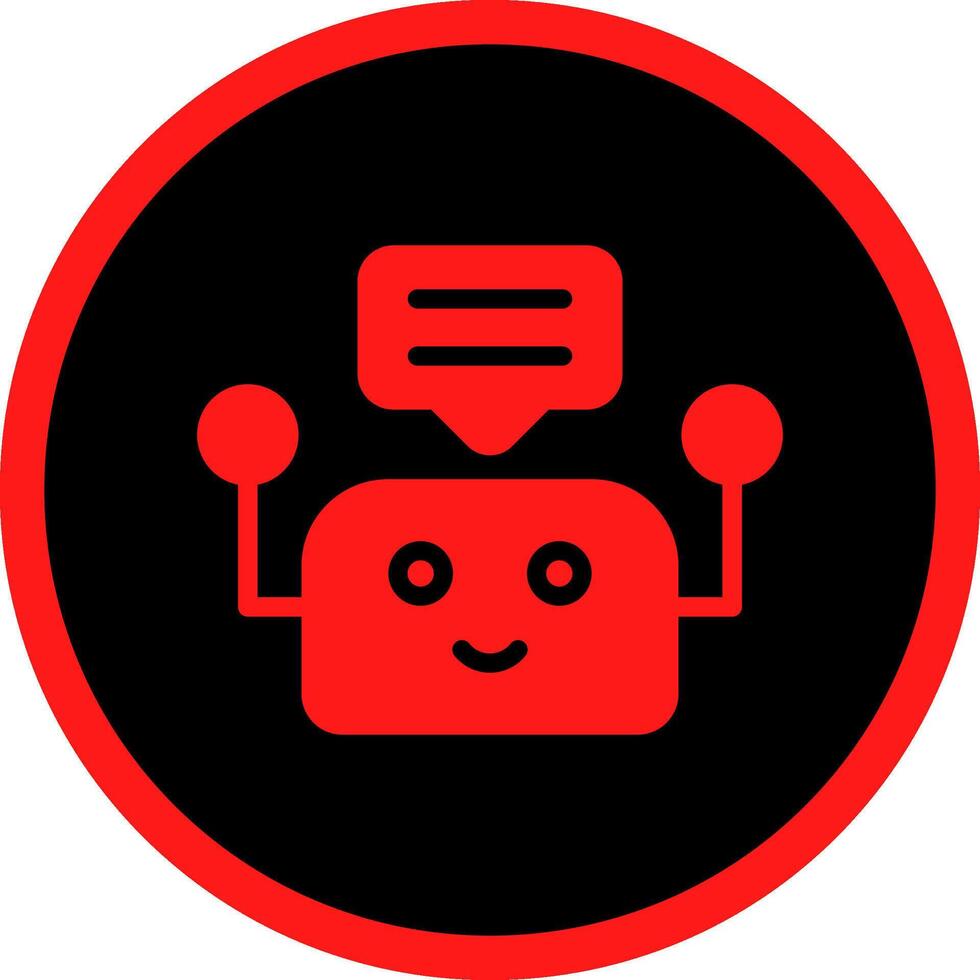 Chatbot Creative Icon Design vector