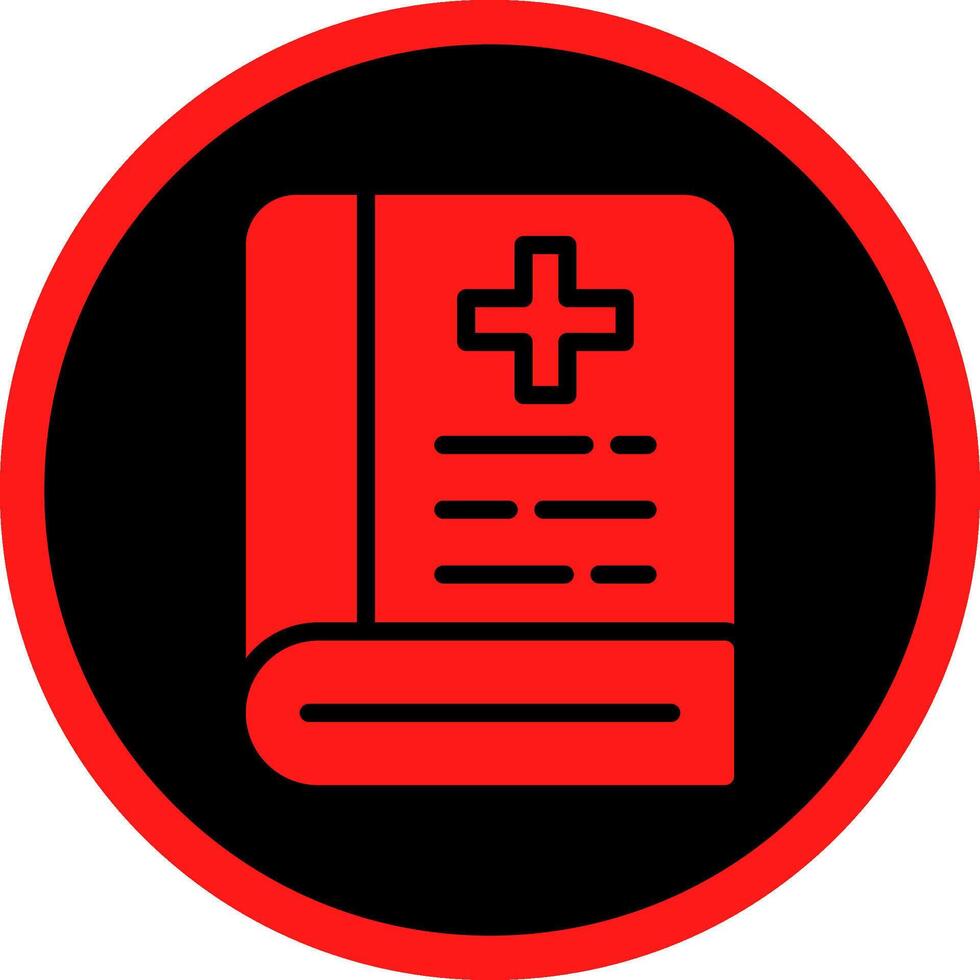 Glyph Red Icons Design vector