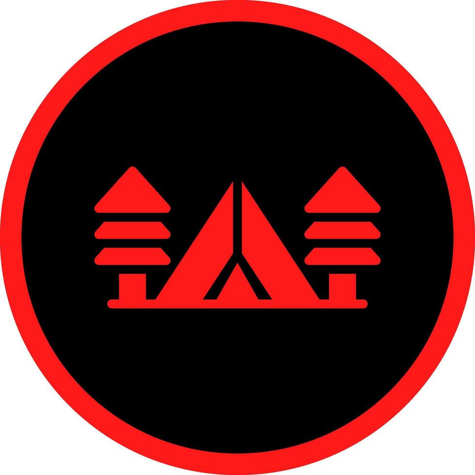Tent Creative Icon Design vector
