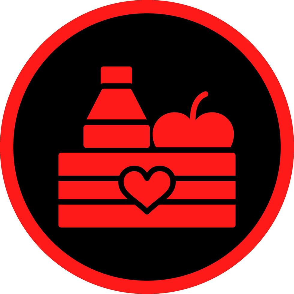 Food Box Creative Icon Design vector