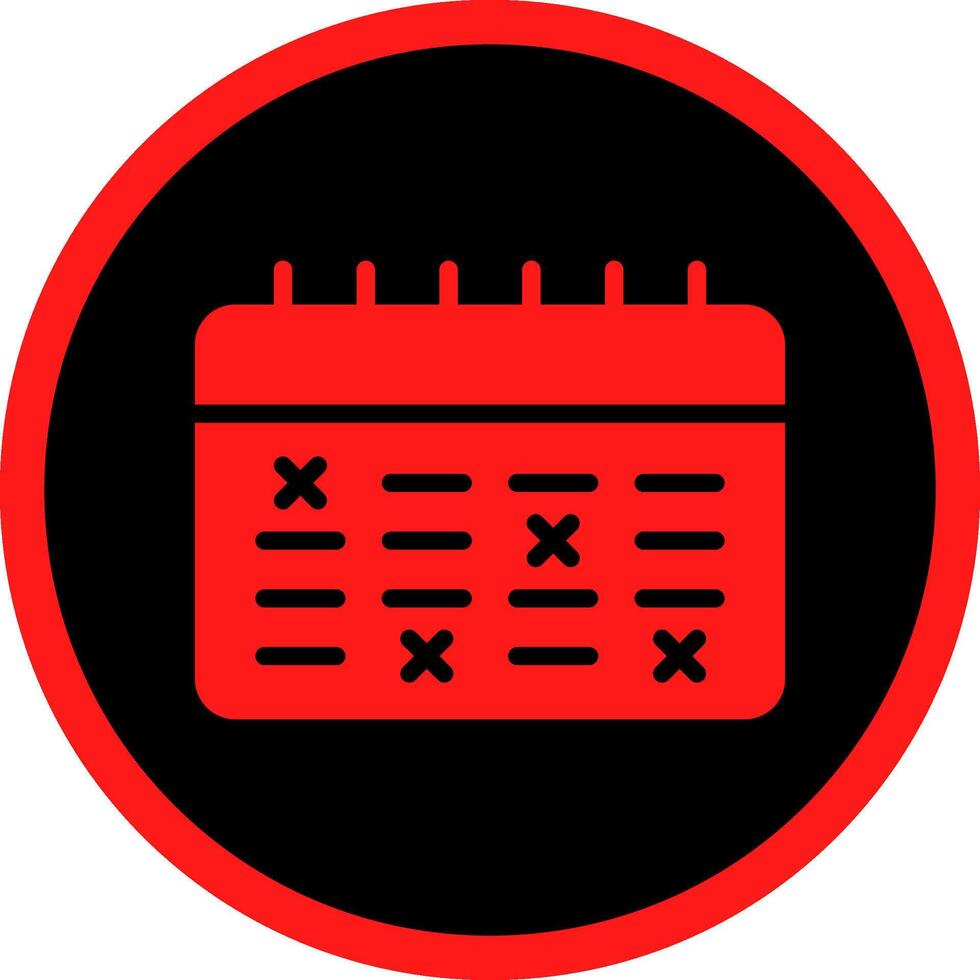 Schedule Creative Icon Design vector